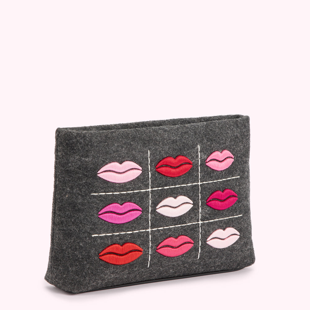 GREY LIPS MONTY CROSSBODY BAG