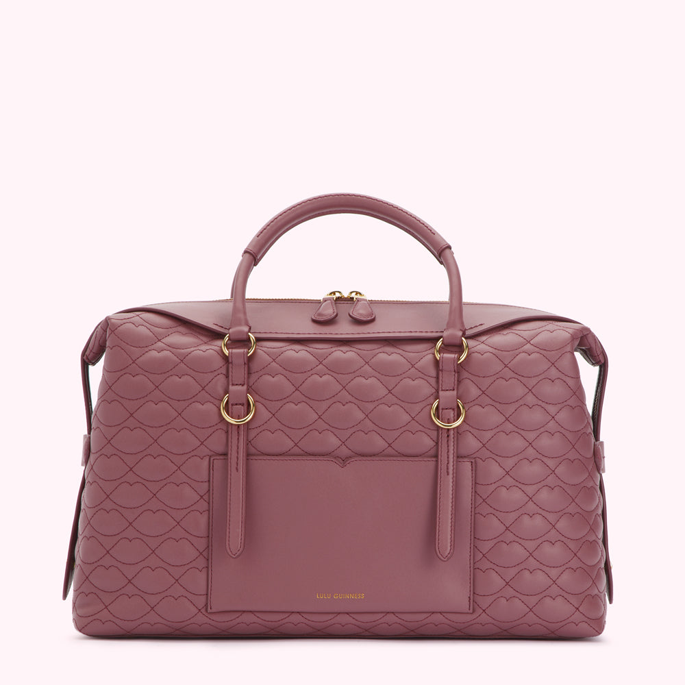 ASTER QUILTED LIP TAYLOR LEATHER HANDBAG