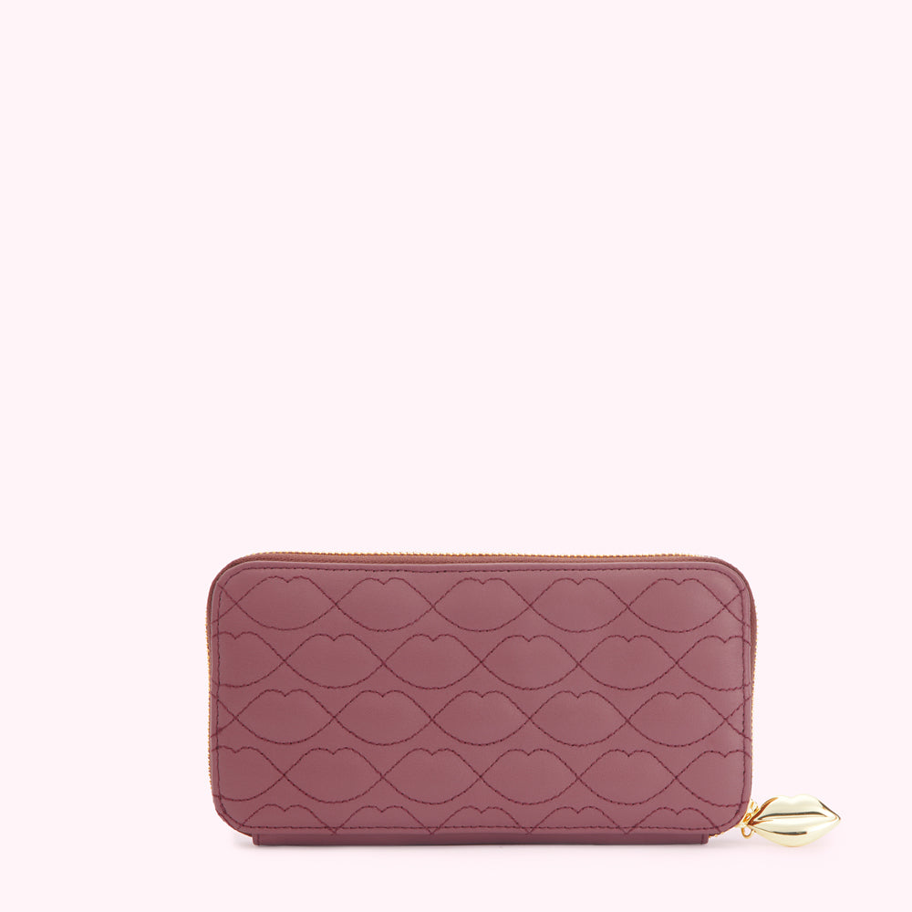 ASTER LIP QUILTED LEATHER TANSY WALLET