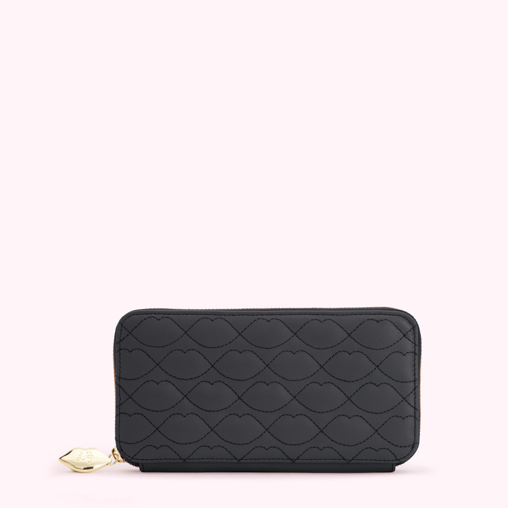 LIP QUILTED LEATHER TANSY WALLET