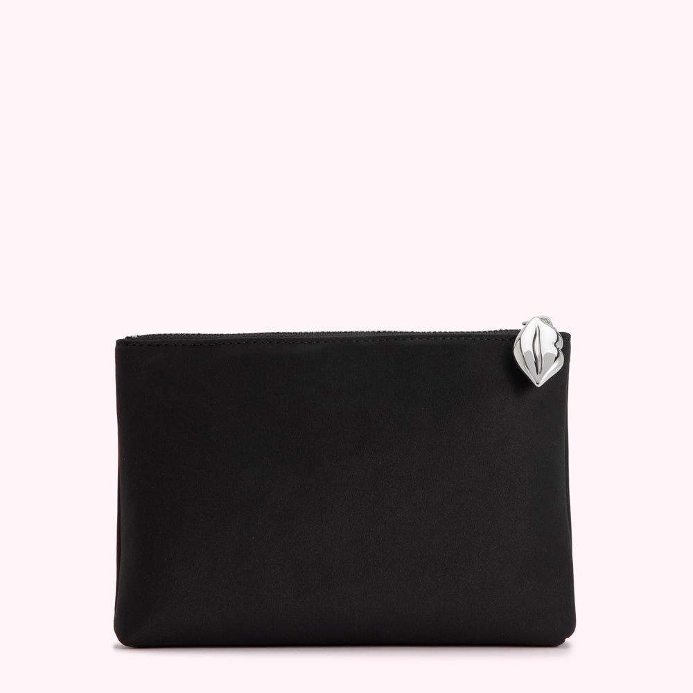 BLACK ONE IN A MILLION TOP ZIP POUCH