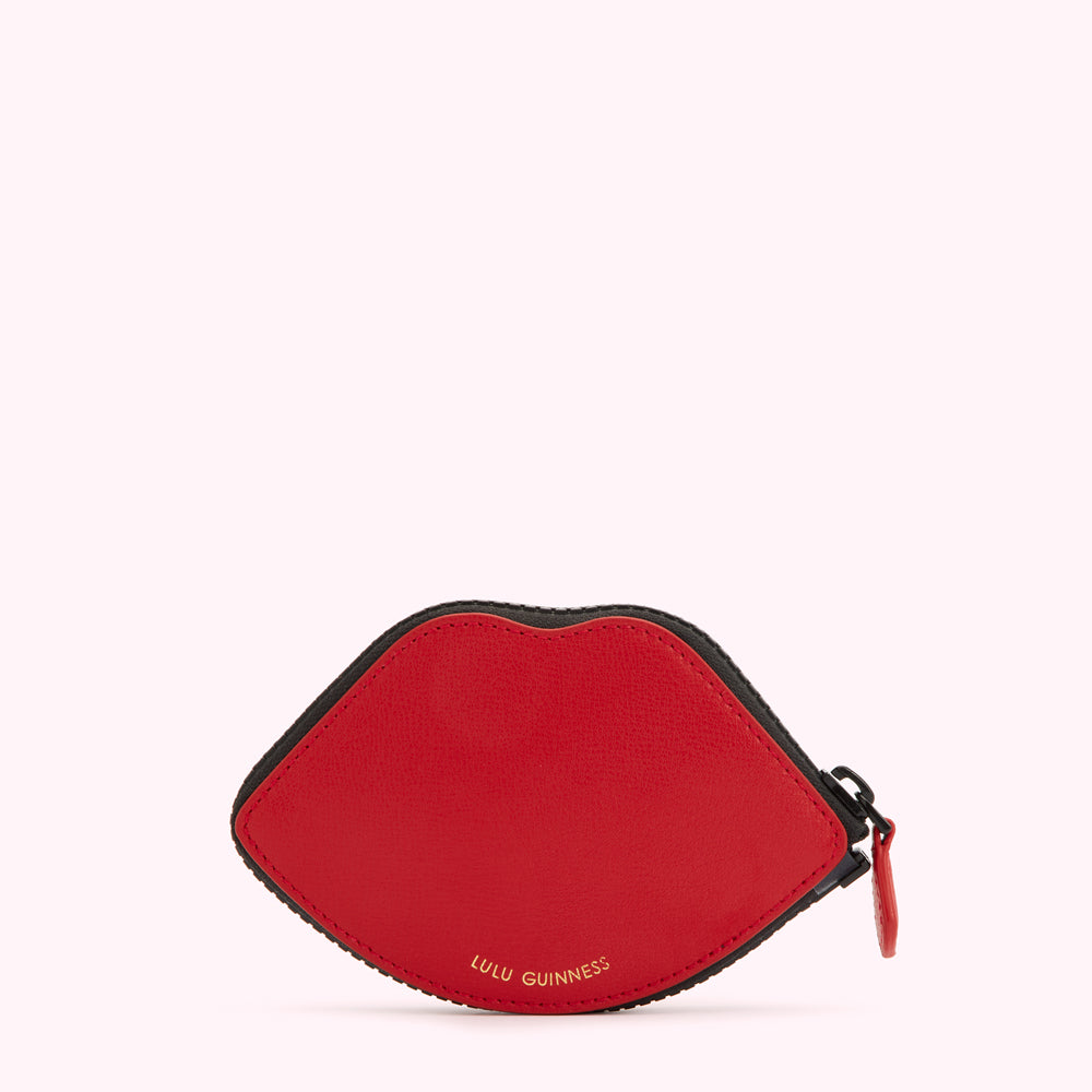 BLACK MULTI LIPS FOLDAWAY SHOPPER
