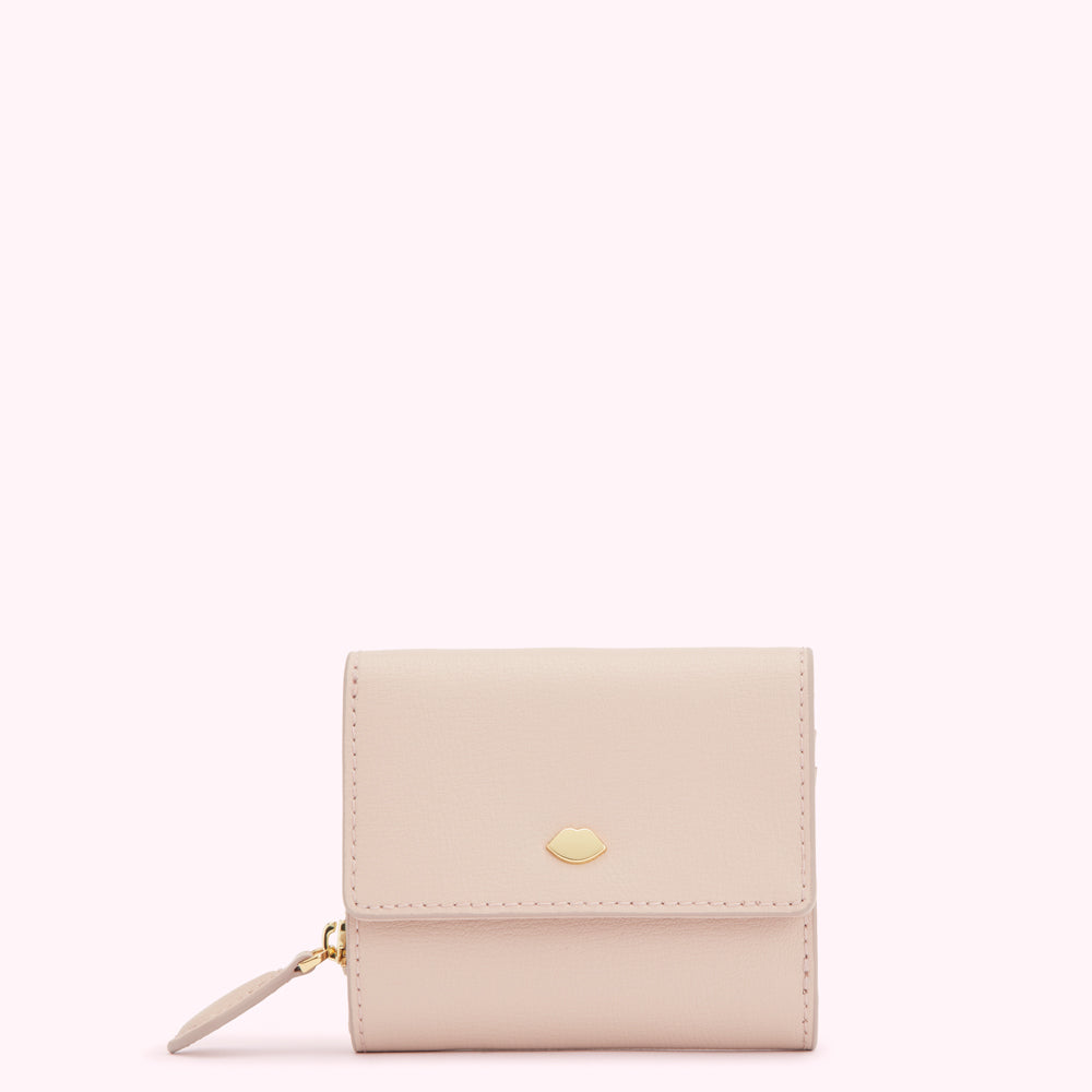 PEBBLE PINK LEATHER JODIE WALLET