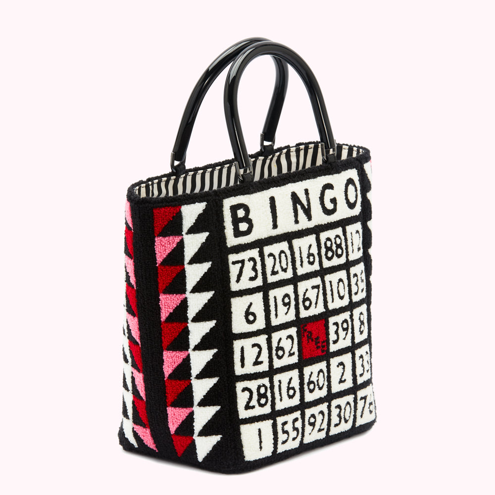 Black Bingo Bibi Tote Bag | Designer Bags | Lulu Guinness