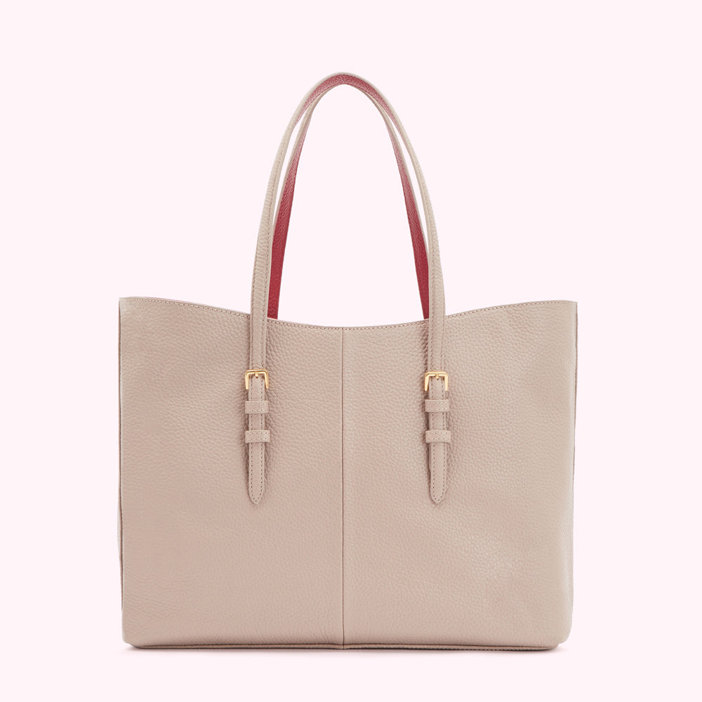 CLAY REVERSIBLE HANDLES JUDE TOTE BAG