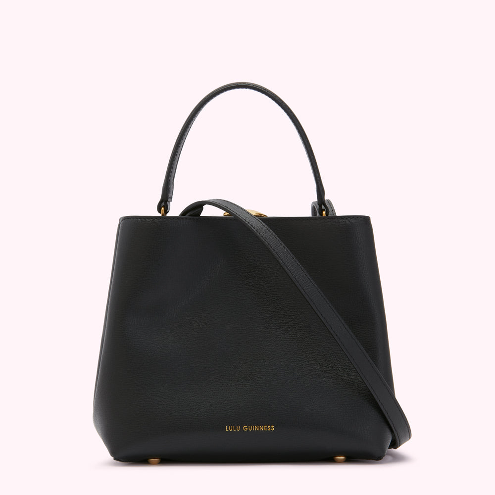 Black Medium Leather Ruby | Handbag | Lulu Guinness