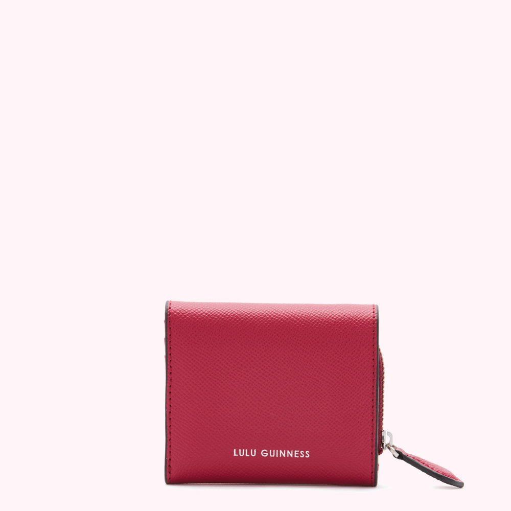 RASPBERRY LIP PIN JODIE WALLET