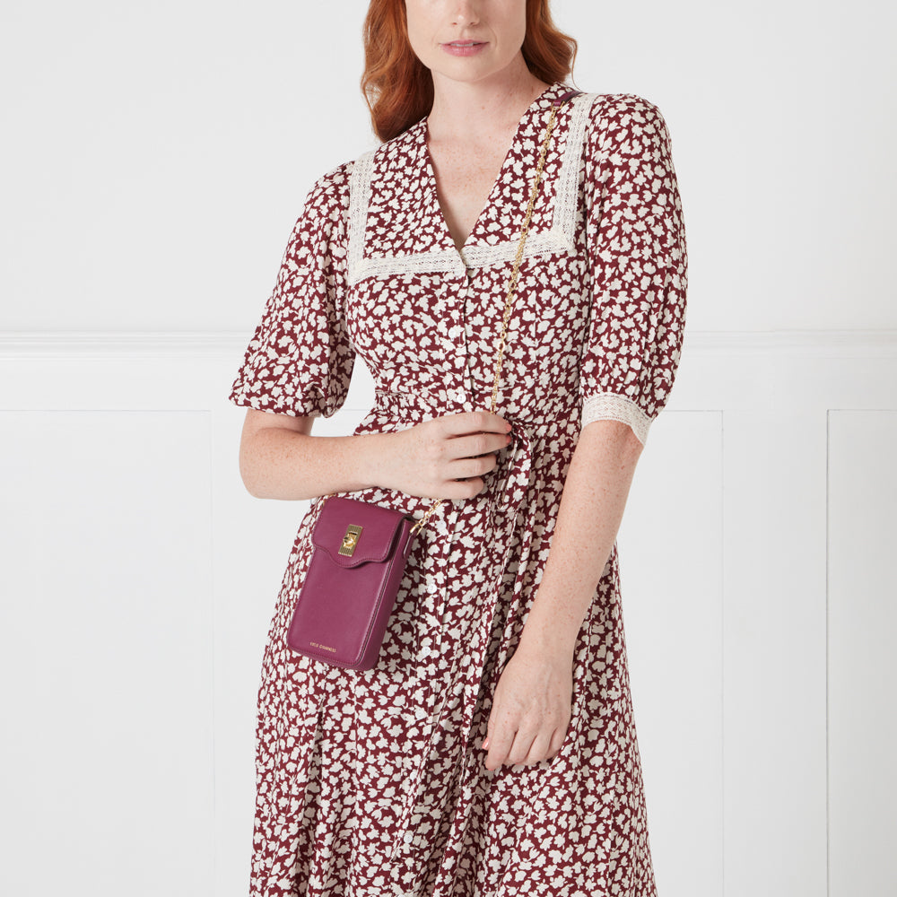 PEONY LEATHER RITA CROSSBODY MINI BAG