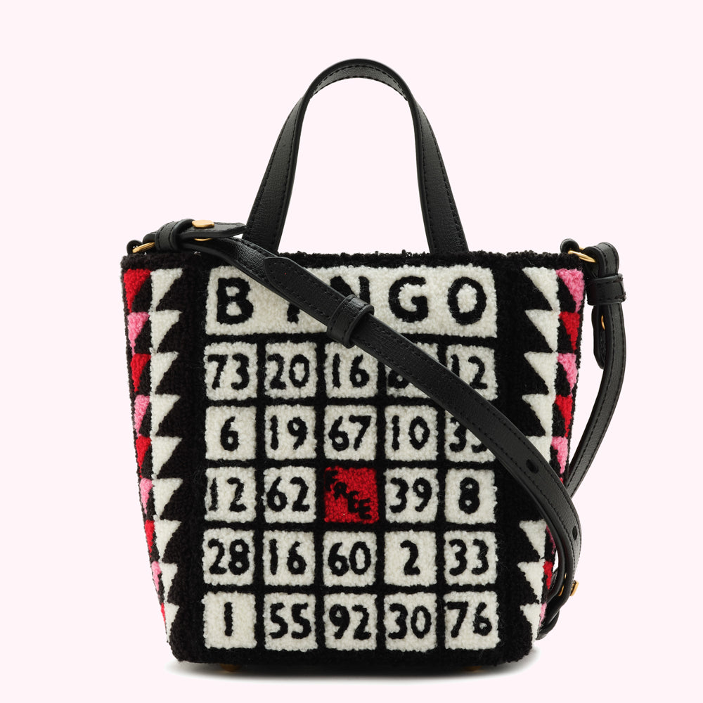 BLACK MINI BINGO BIBI TOTE