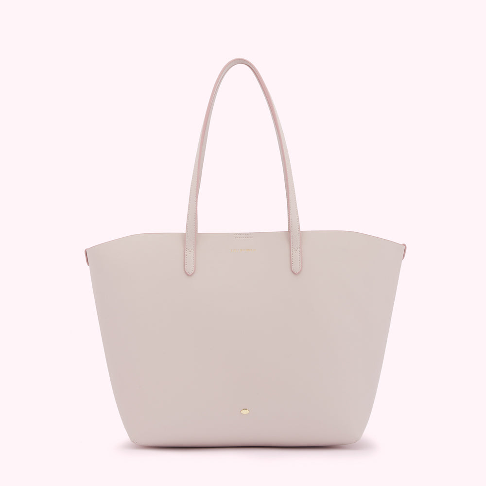 BLUSH LEATHER LARGE IVY TOTE BAG