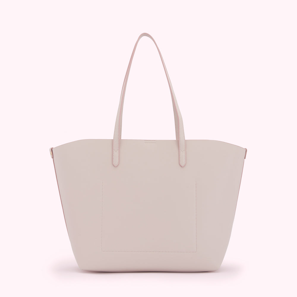 BLUSH LEATHER LARGE IVY TOTE BAG