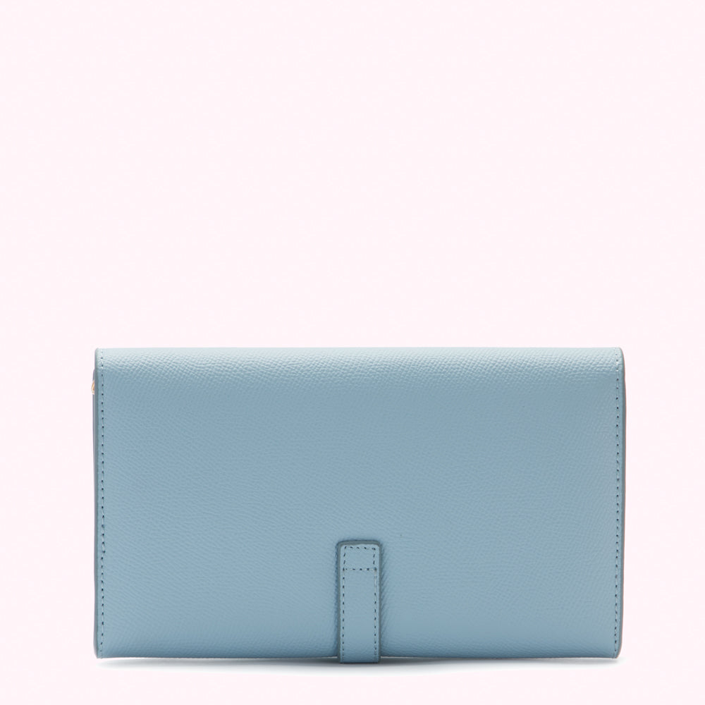 WEDGEWOOD BLUE JUNIPER CHAIN WALLET