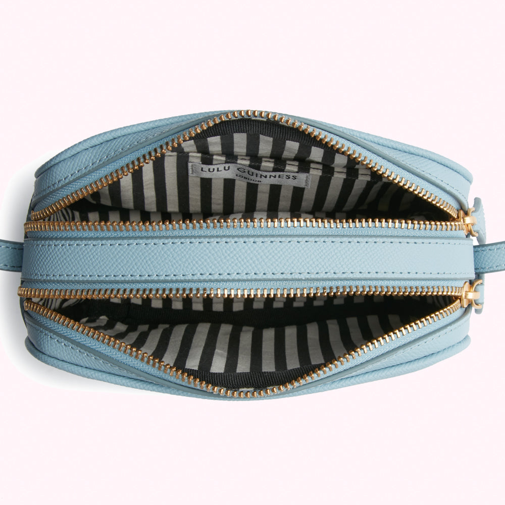 WEDGEWOOD BLUE LEATHER COLE CROSSBODY BAG