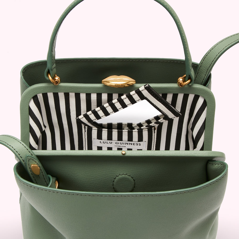 SAGE MEDIUM LEATHER RUBY