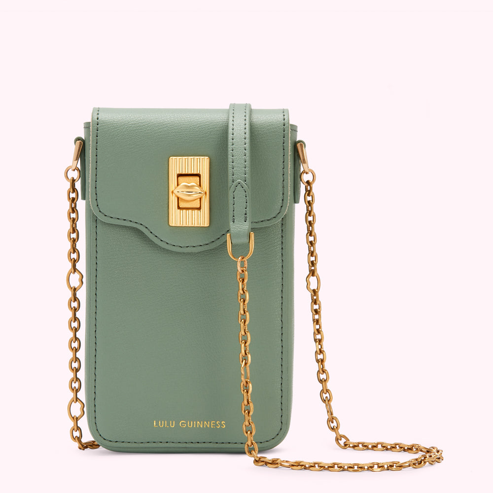 SAGE LEATHER RITA CROSSBODY MINI BAG