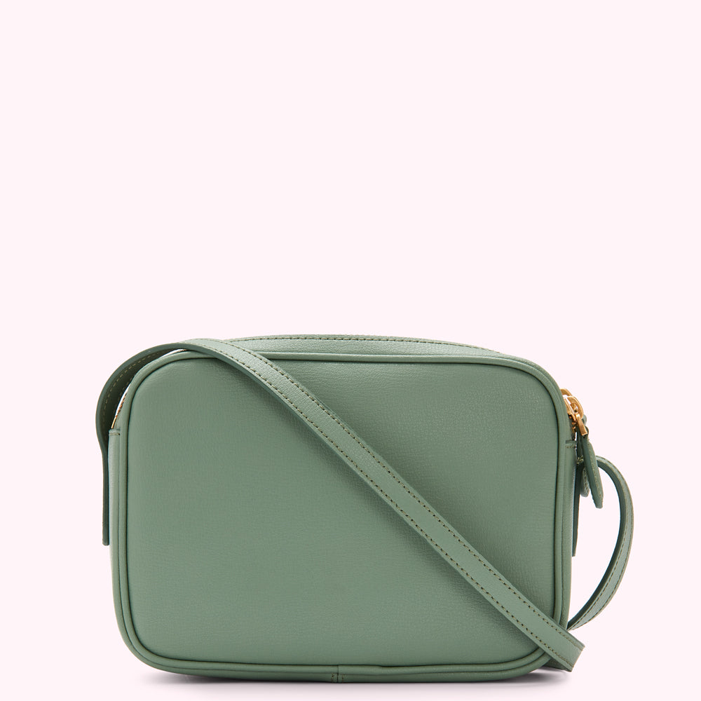 SAGE LEATHER COLE CROSSBODY BAG