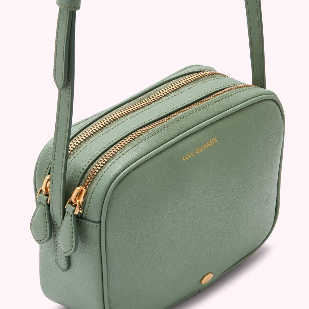 SAGE LEATHER COLE CROSSBODY BAG