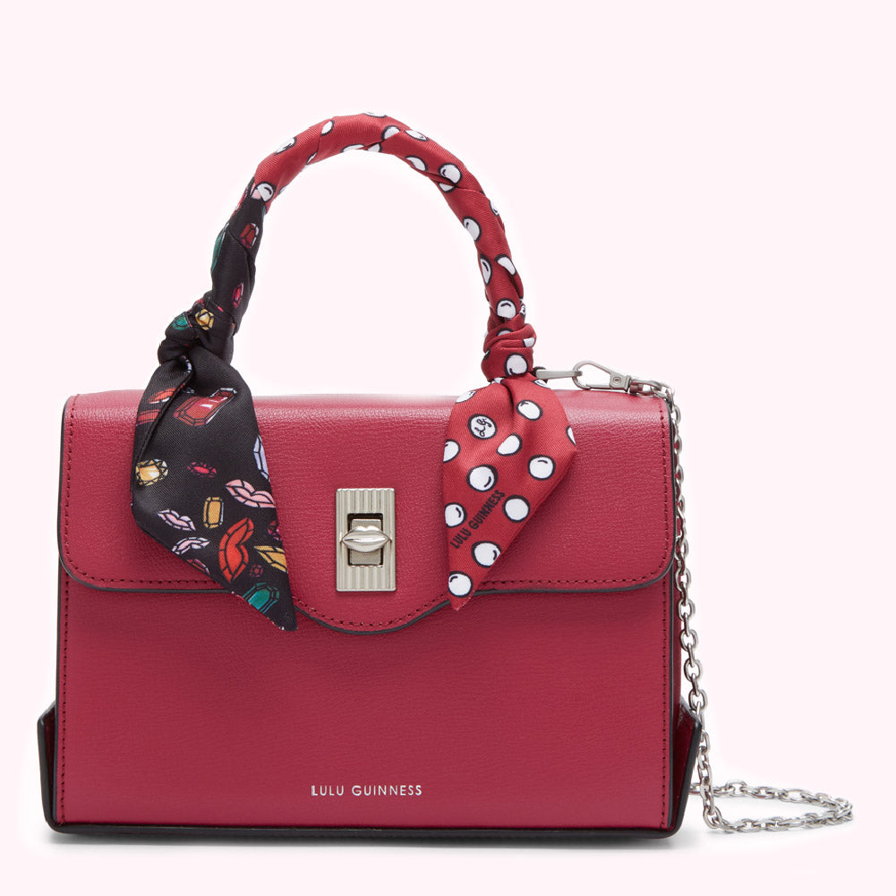 RASPBERRY MEDIUM TURNLOCK QUEENIE HANDBAG