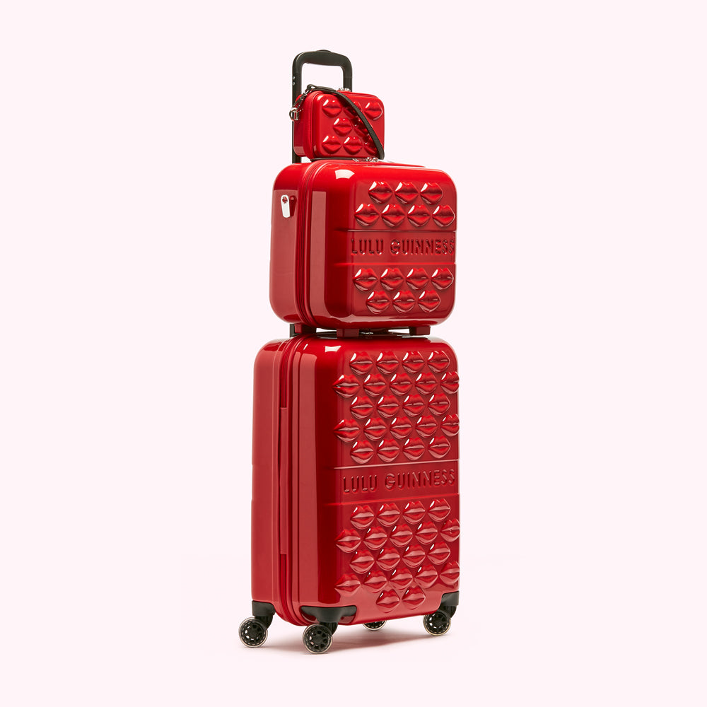 RED LULU LIPS CABIN SPINNER CASE