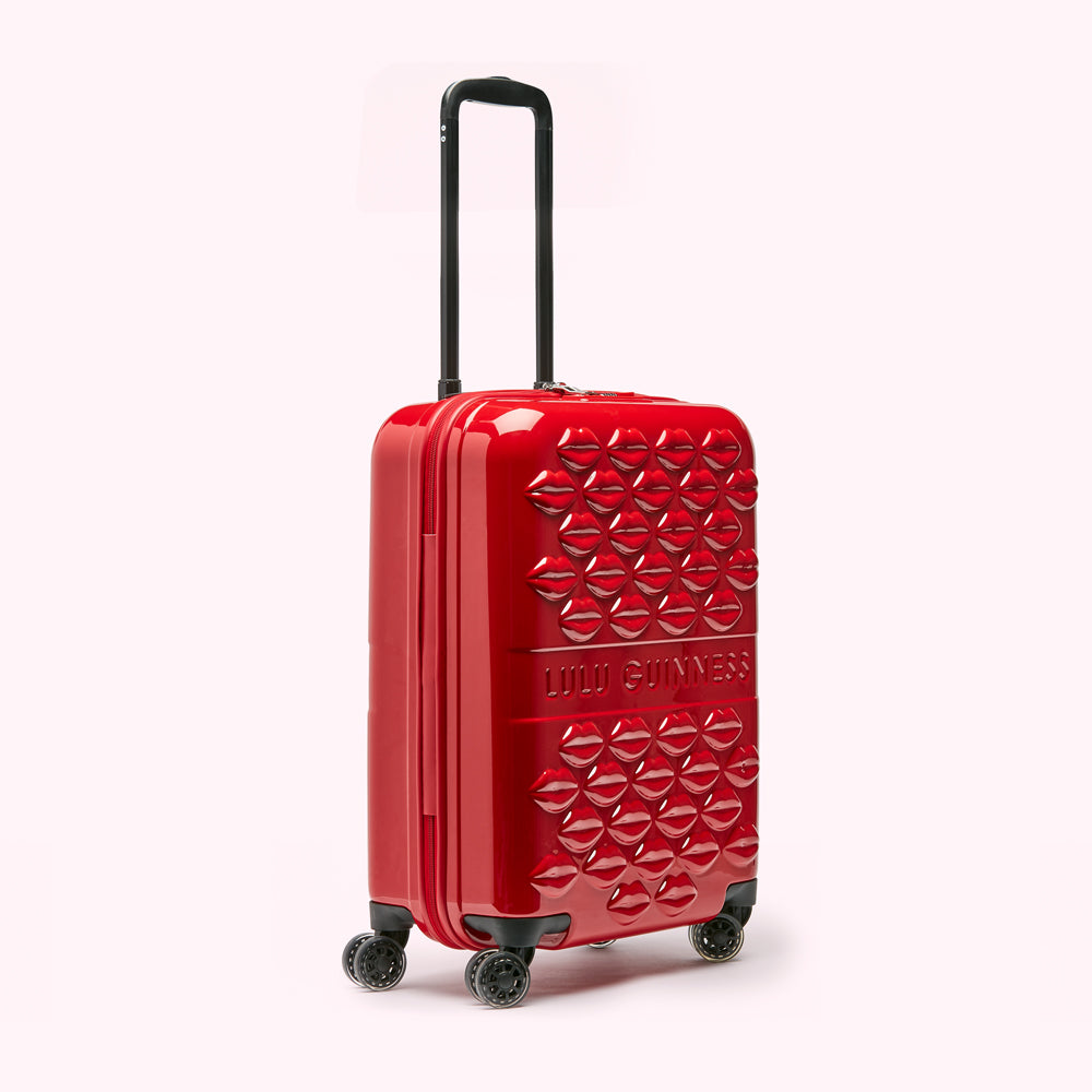 RED LULU LIPS CABIN SPINNER CASE