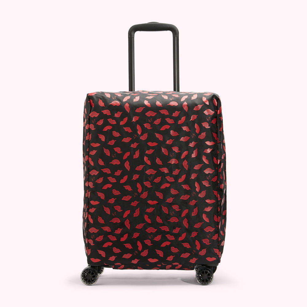 RED HANDPAINTED LIPS CABIN CASE COVER