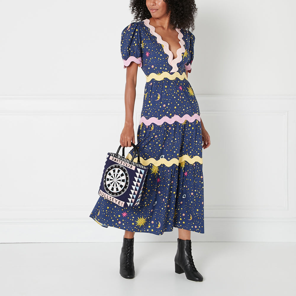 NAVY BULLSEYE BIBI TOTE