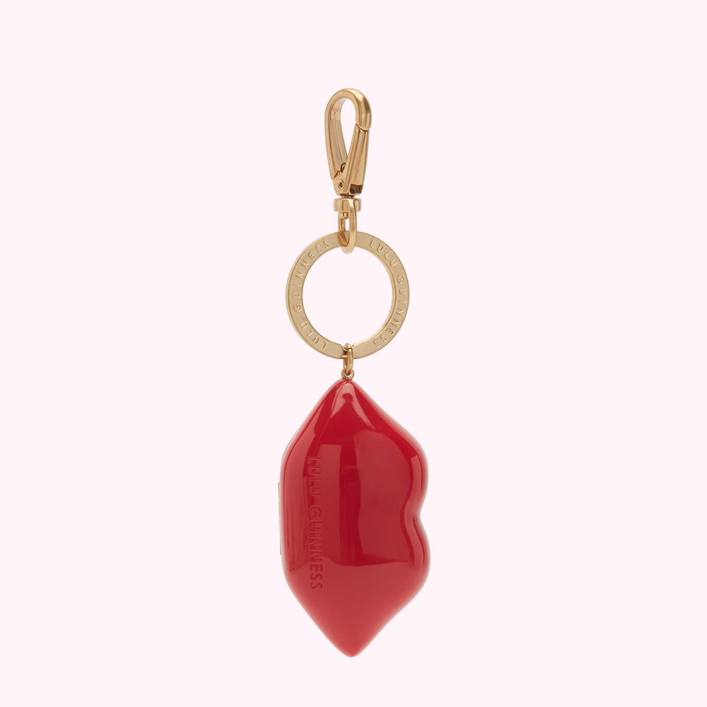 LULU RED LIPS KEYRING