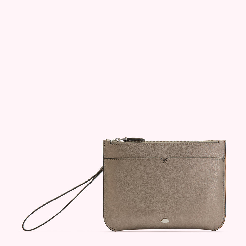 PEWTER LEATHER AVA POCHETTE