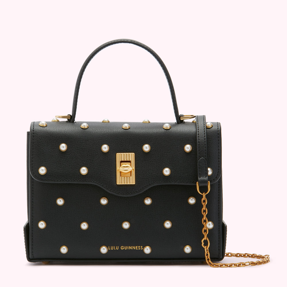 PEARL MEDIUM LIP TURNLOCK QUEENIE HANDBAG