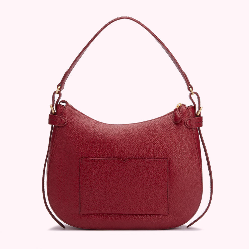 CHINA RED MEDIUM SEYMOUR SHOULDER BAG