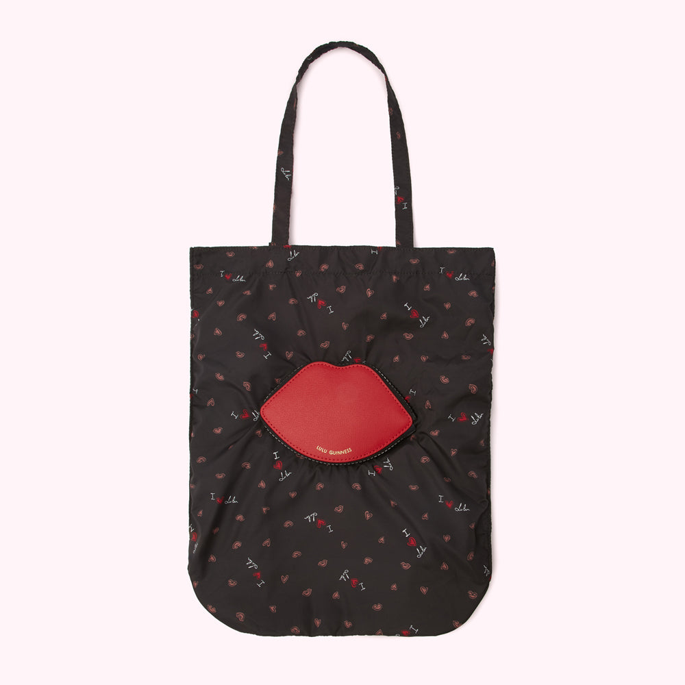 I LOVE LIP FOLDAWAY SHOPPER