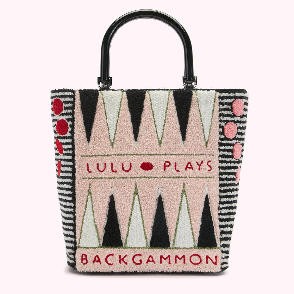 BLOSSOM BACKGAMMON BIBI TOTE