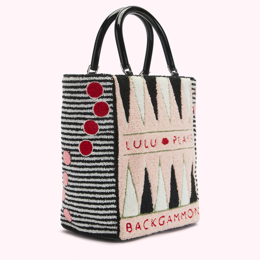 BLOSSOM BACKGAMMON BIBI TOTE