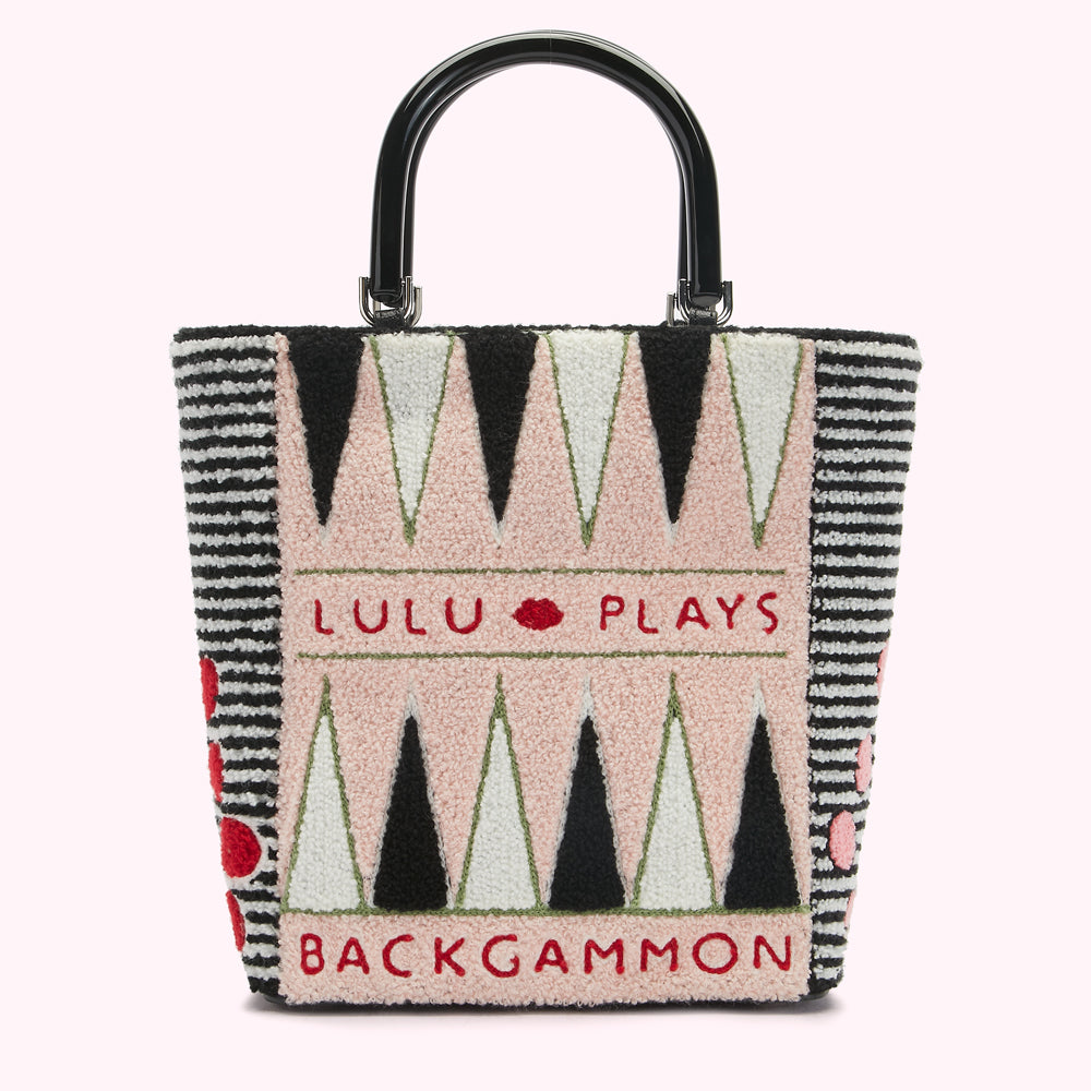 BLOSSOM BACKGAMMON BIBI TOTE