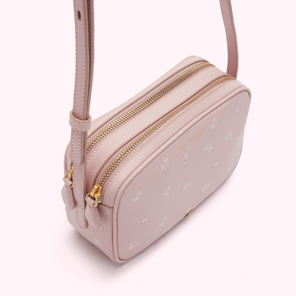 CHERRY BLOSSOM LEATHER COLE CROSS BODY BAG