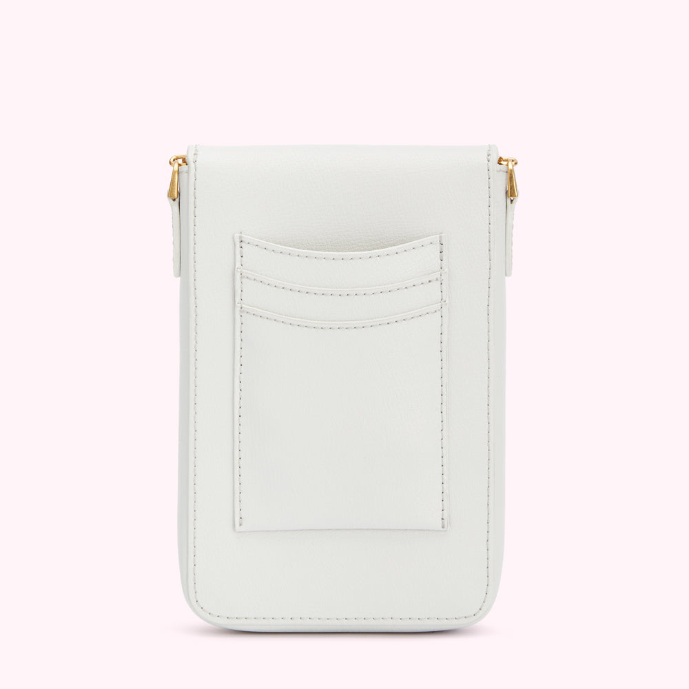 OYSTER LEATHER RITA CROSSBODY MINI BAG