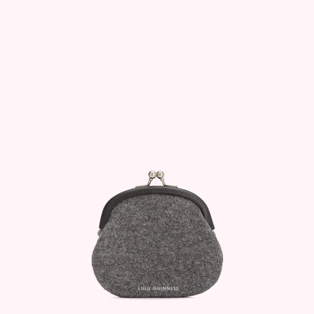 CHARCOAL QUEENS JUBILEE FRAME PURSE